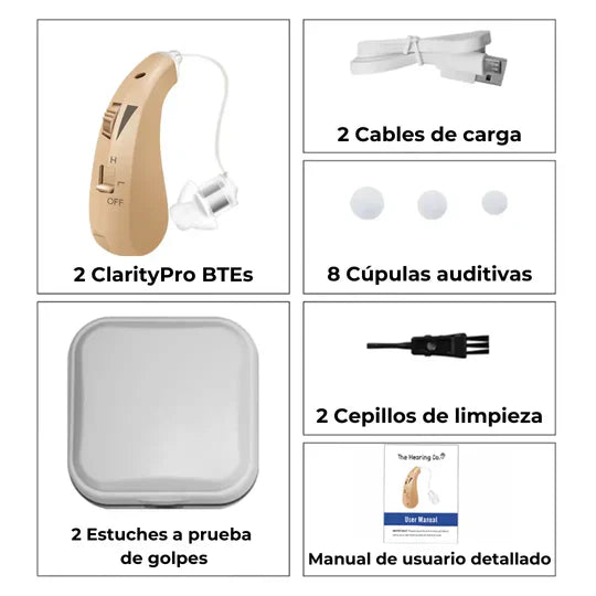 Audífonos recargables Libre de Prescripción - GoldenEar®