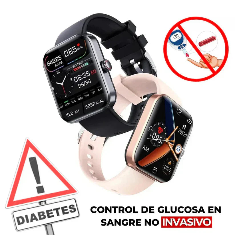 Monitoreo Inteligente de la glucosa no invasivo de alta precisión - Smartwatch Glucomax